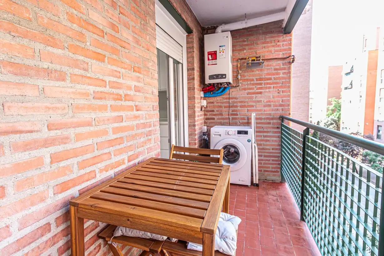 Balcony of Flat for sale in Madrid  with Air Conditioner, Heating and Terrace