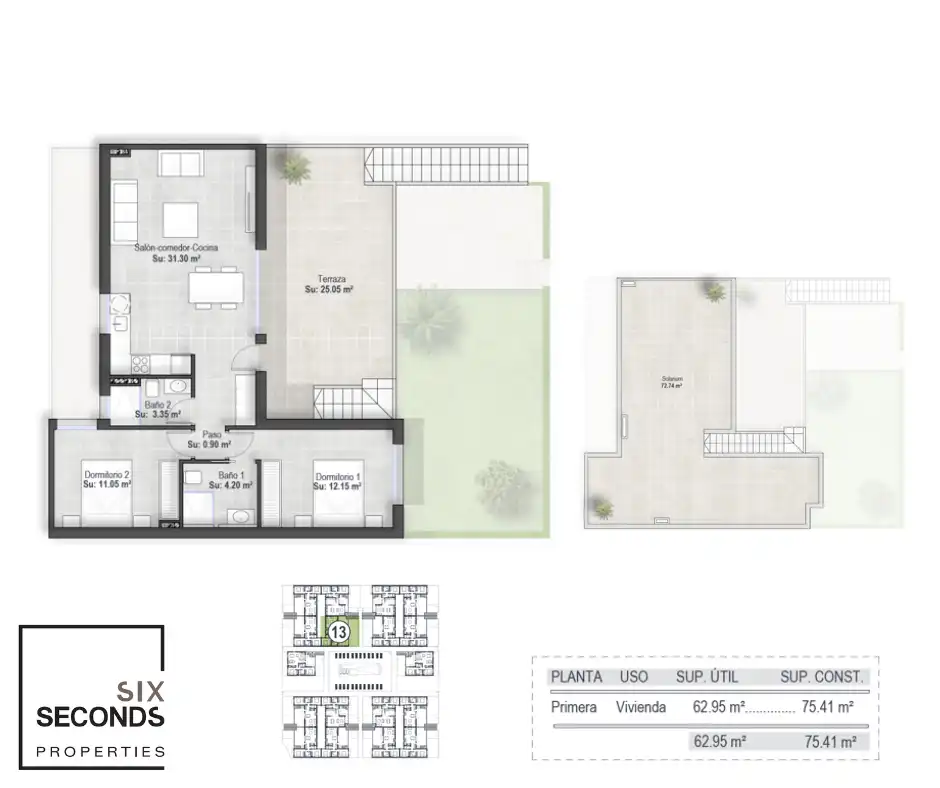 Bungalow mit Pool zum Verkauf in Condado de Alhama, imagen 2