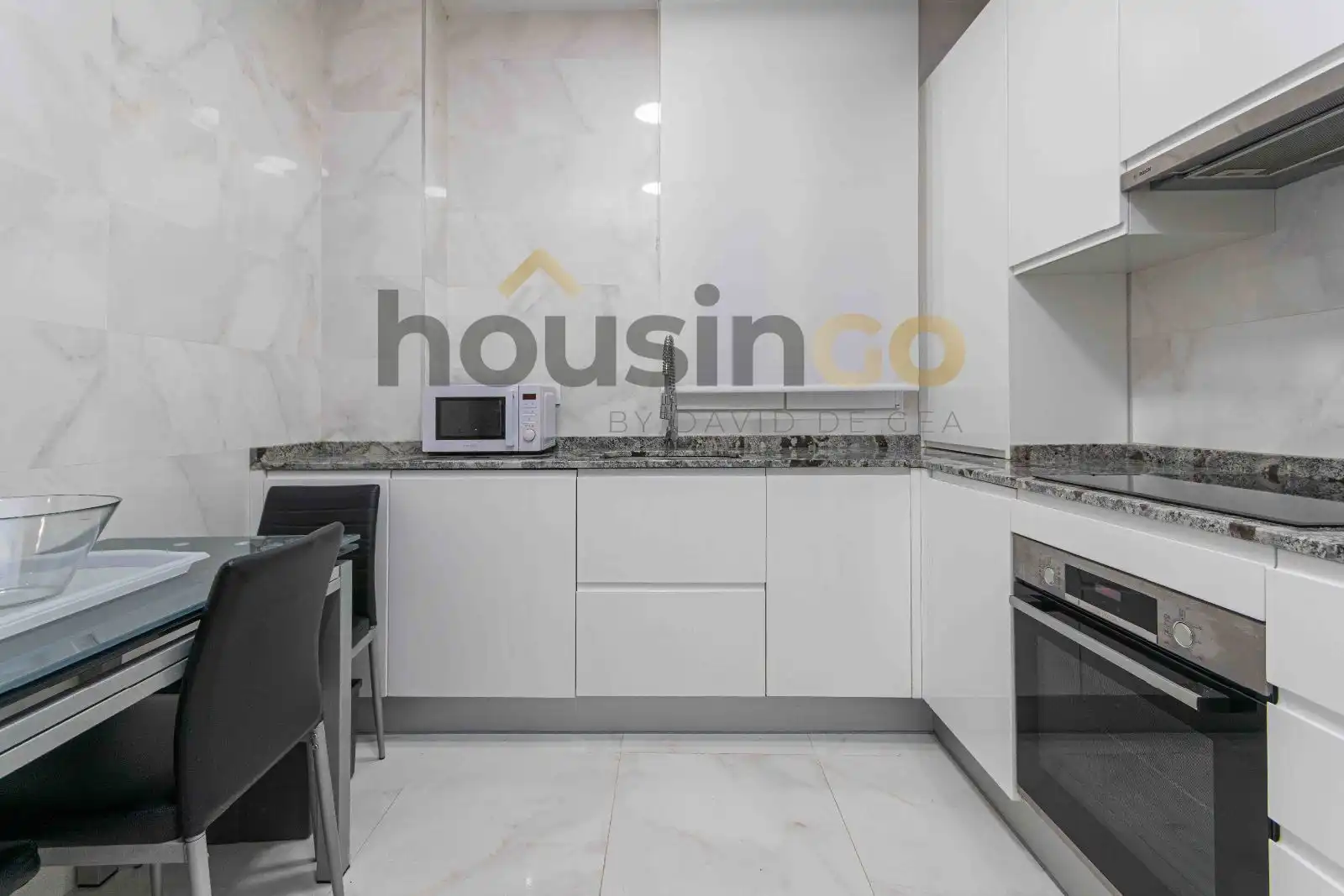 Kitchen of Flat for rent in Madrid  with Air Conditioner, Heating and Furnished