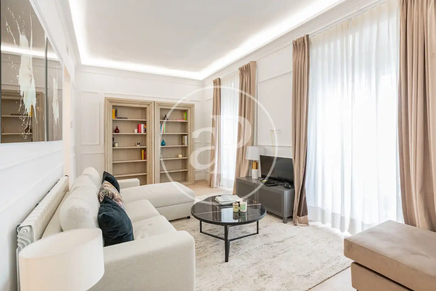 Wohnzimmer von Wohnung zum Verkauf in Madrid mit Klimaanlage, Heizung und Möbliert