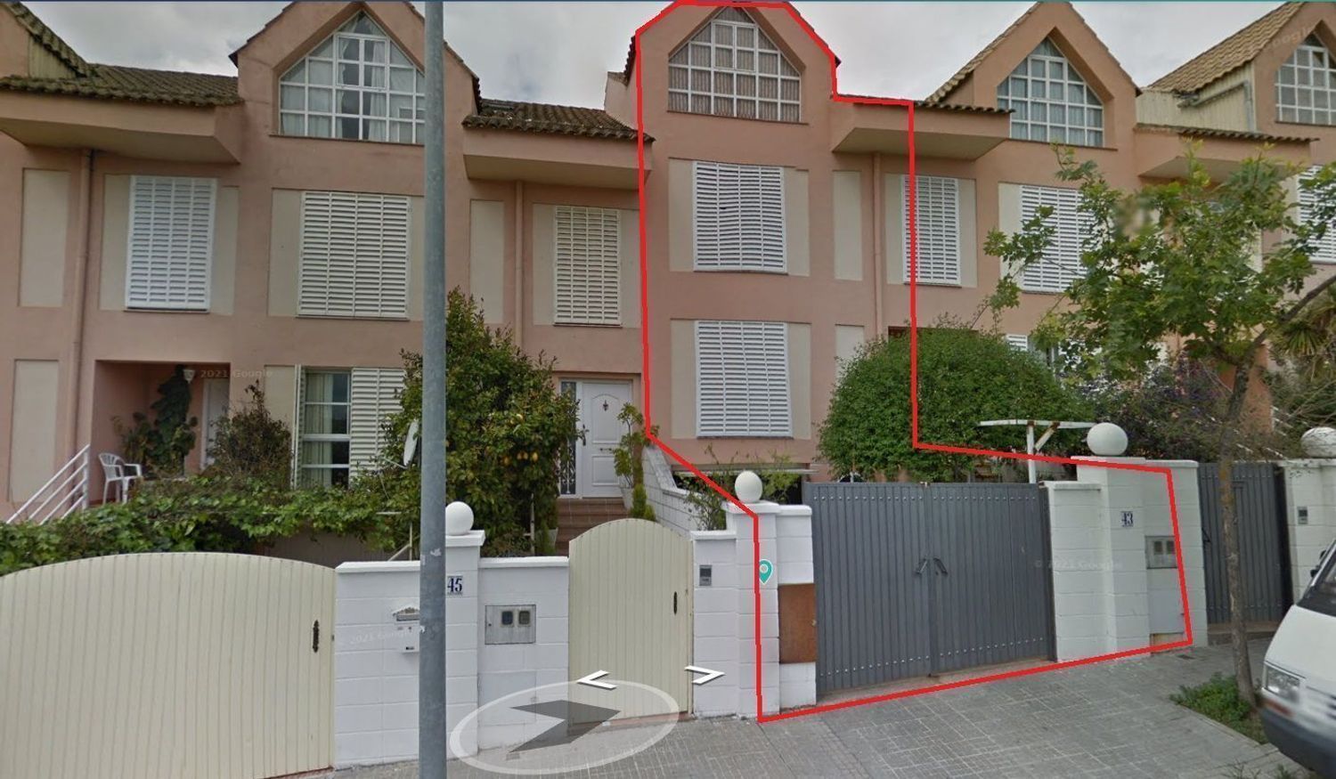 Exterior view of Single-family semi-detached for sale in Cáceres Capital