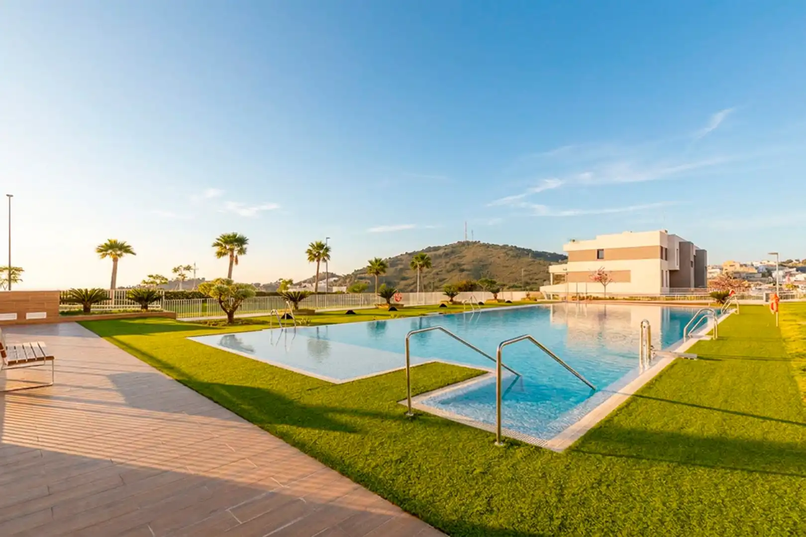 Swimming pool of Attic for sale in Málaga  with Air Conditioner, Terrace and Swimming Pool