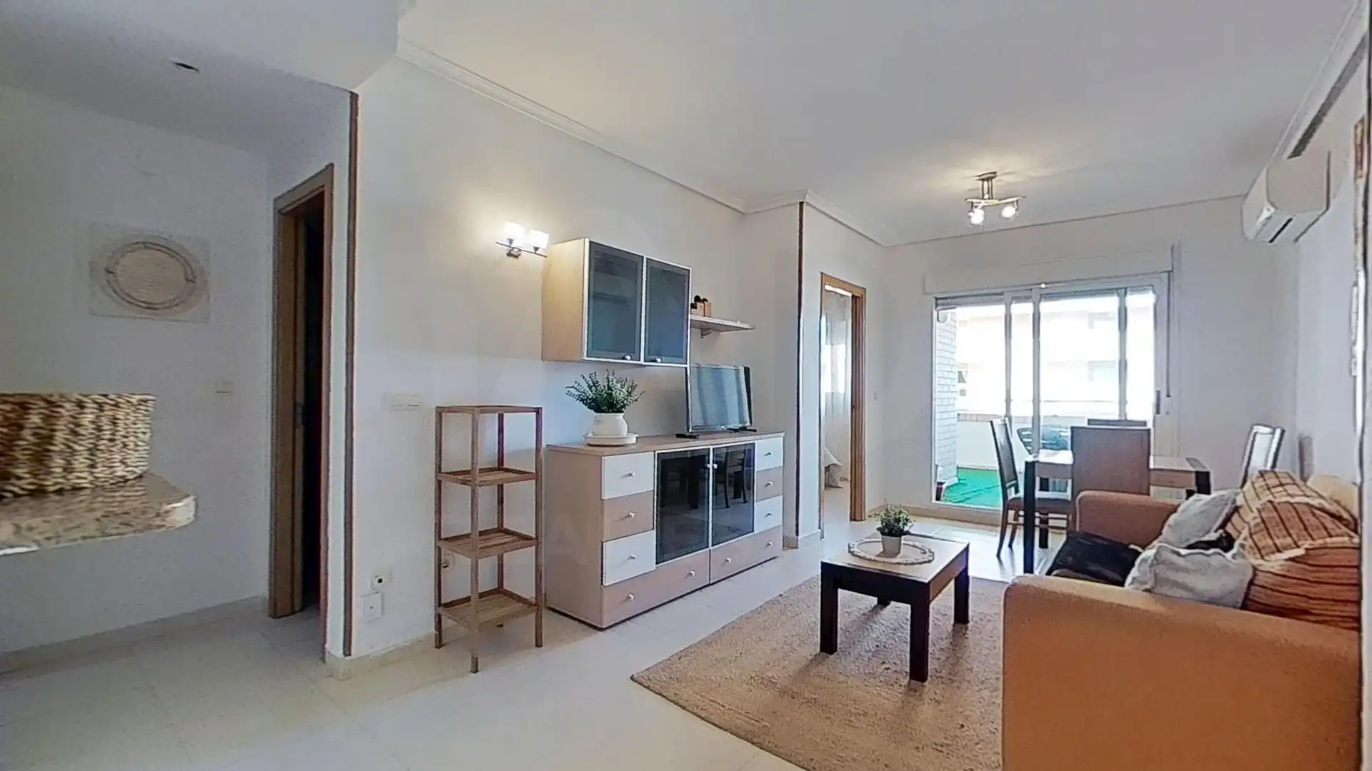 Living room of Flat for sale in Oropesa del Mar / Orpesa  with Air Conditioner, Terrace and Swimming Pool