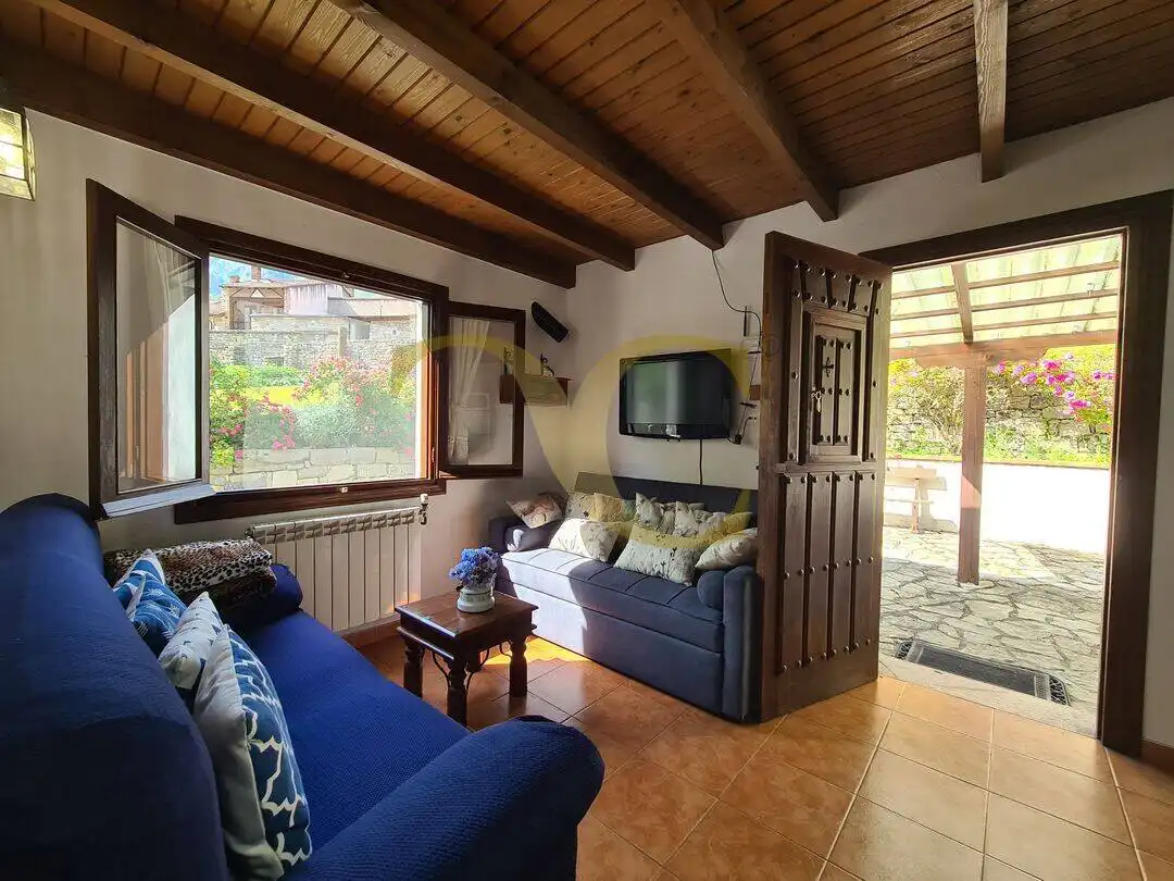 Sala d'estar de Casa o xalet en venda en Peñamellera Alta amb Calefacció, Jardí privat i Terrassa