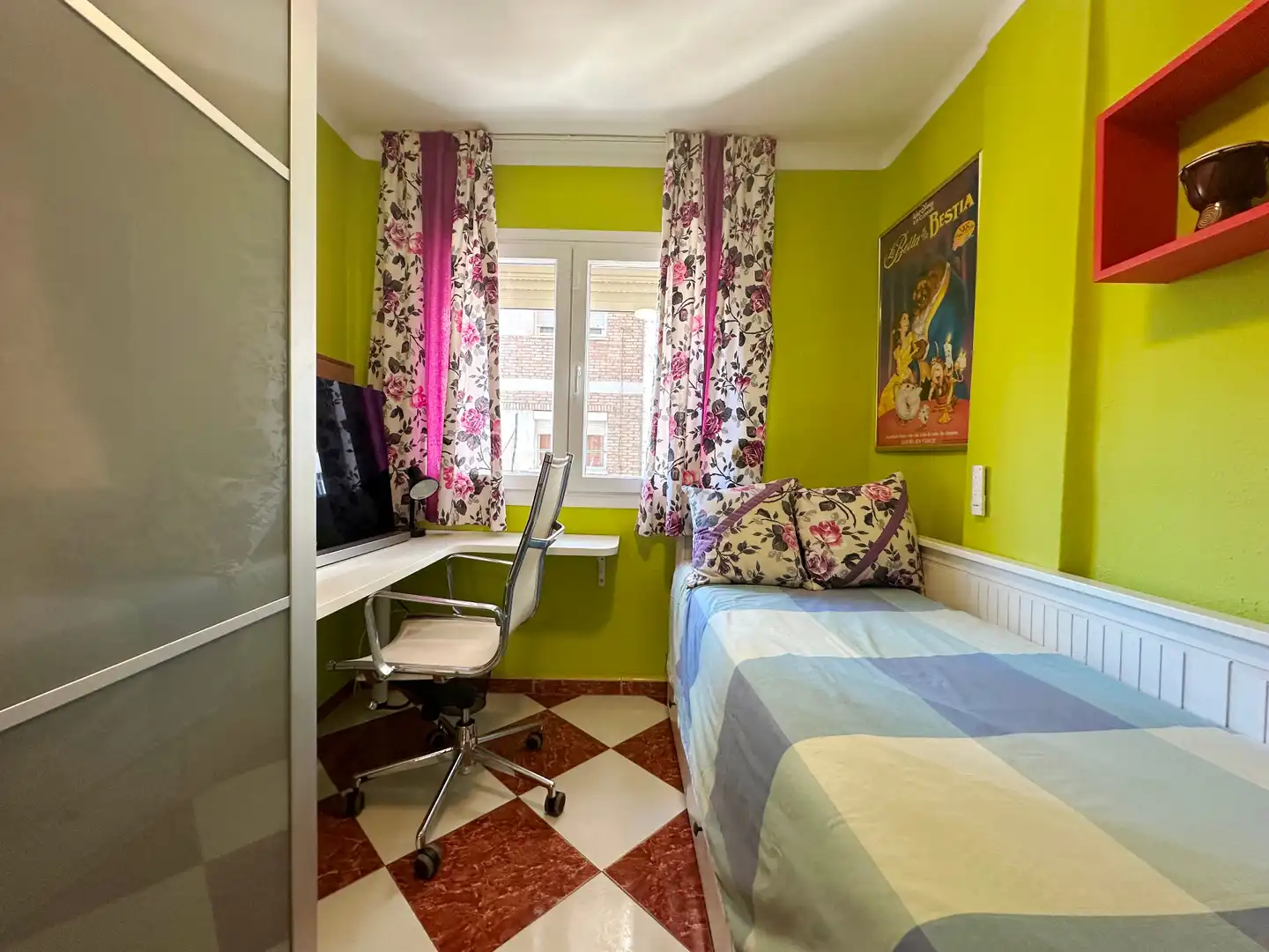 Bedroom of Flat for sale in Málaga