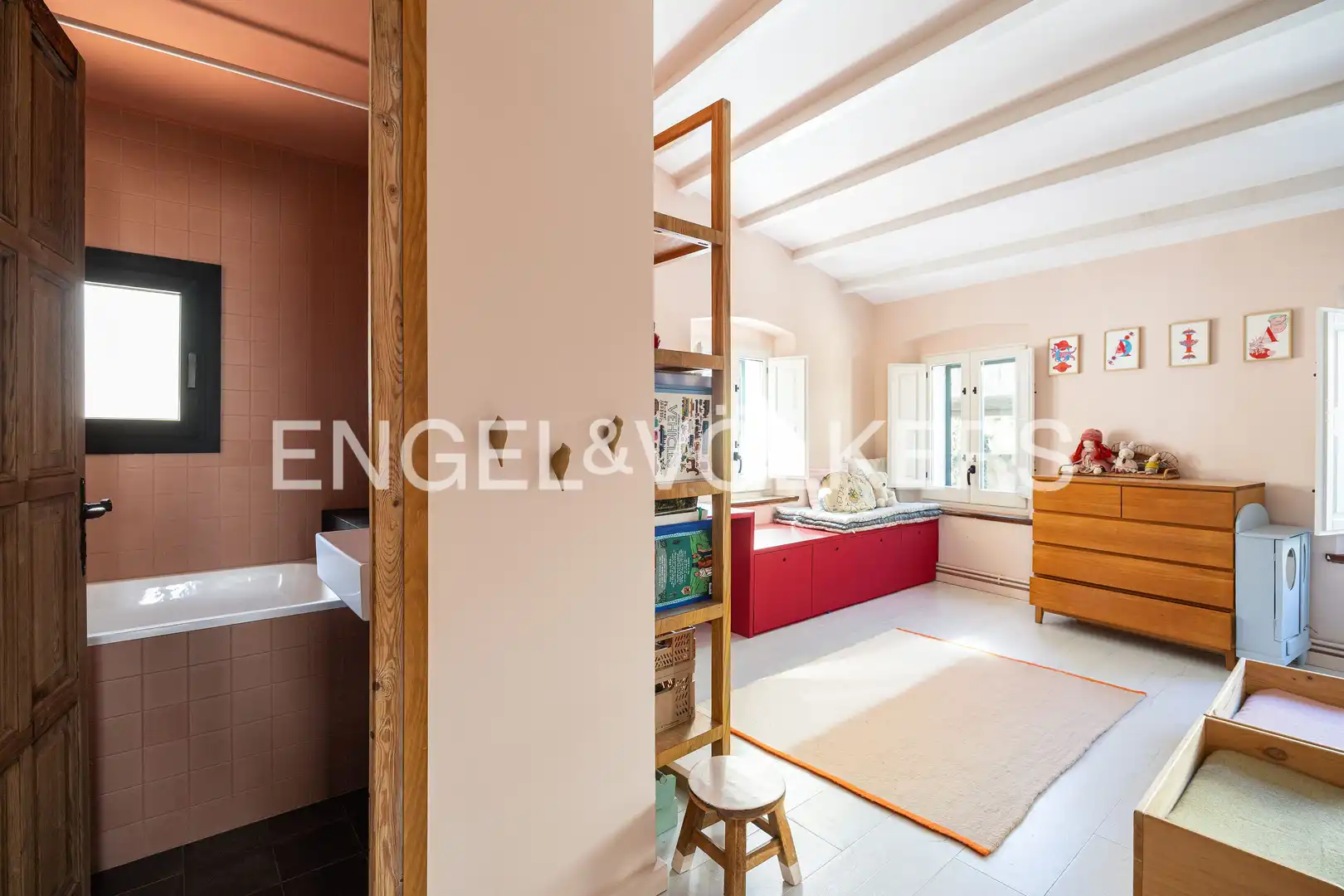 Living room of Houses for rent in Caldes d'Estrac  with Air Conditioner, Heating and Private garden