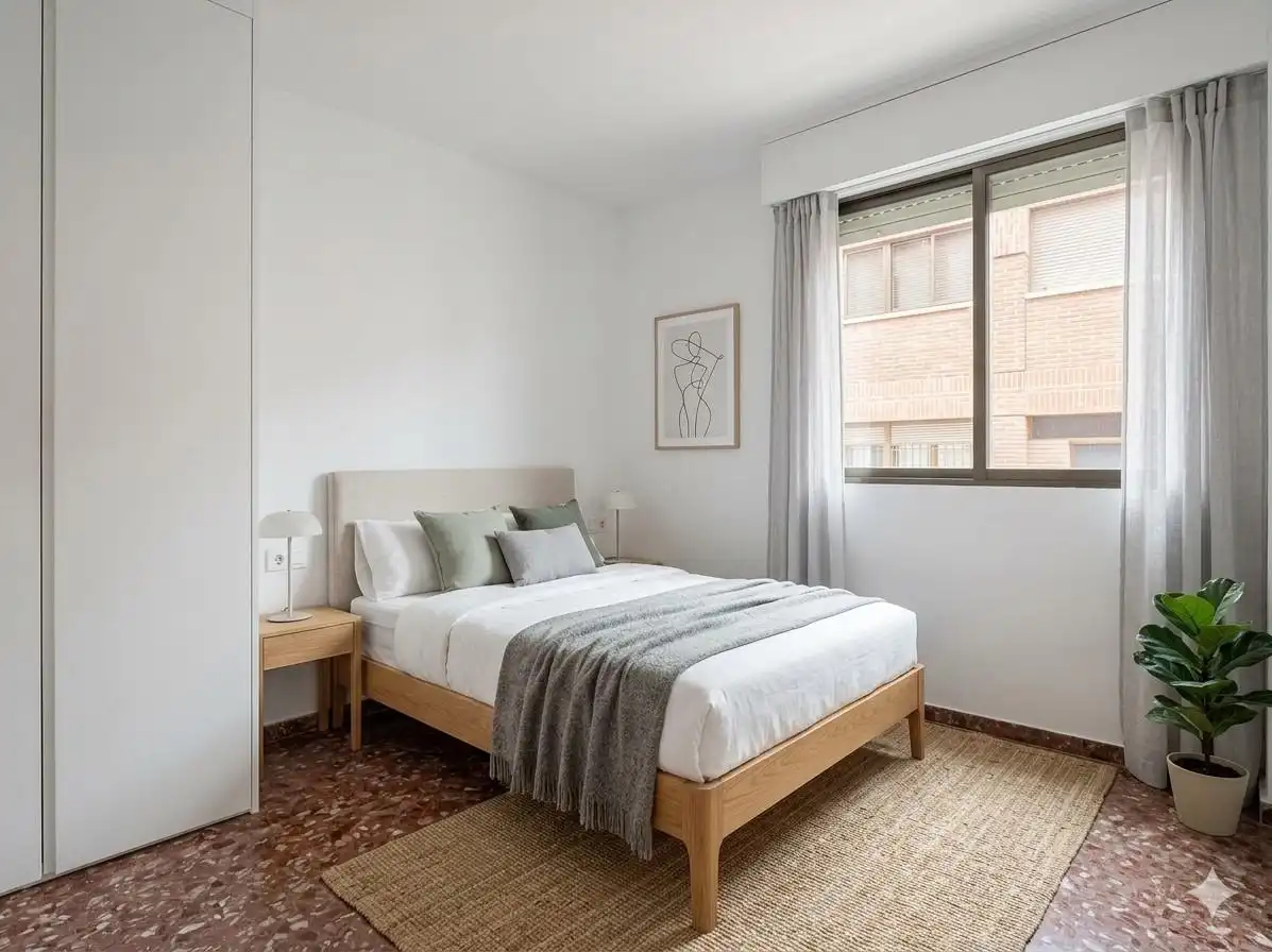 Bedroom of Flat for sale in Murcia  with Air Conditioner and Balcony