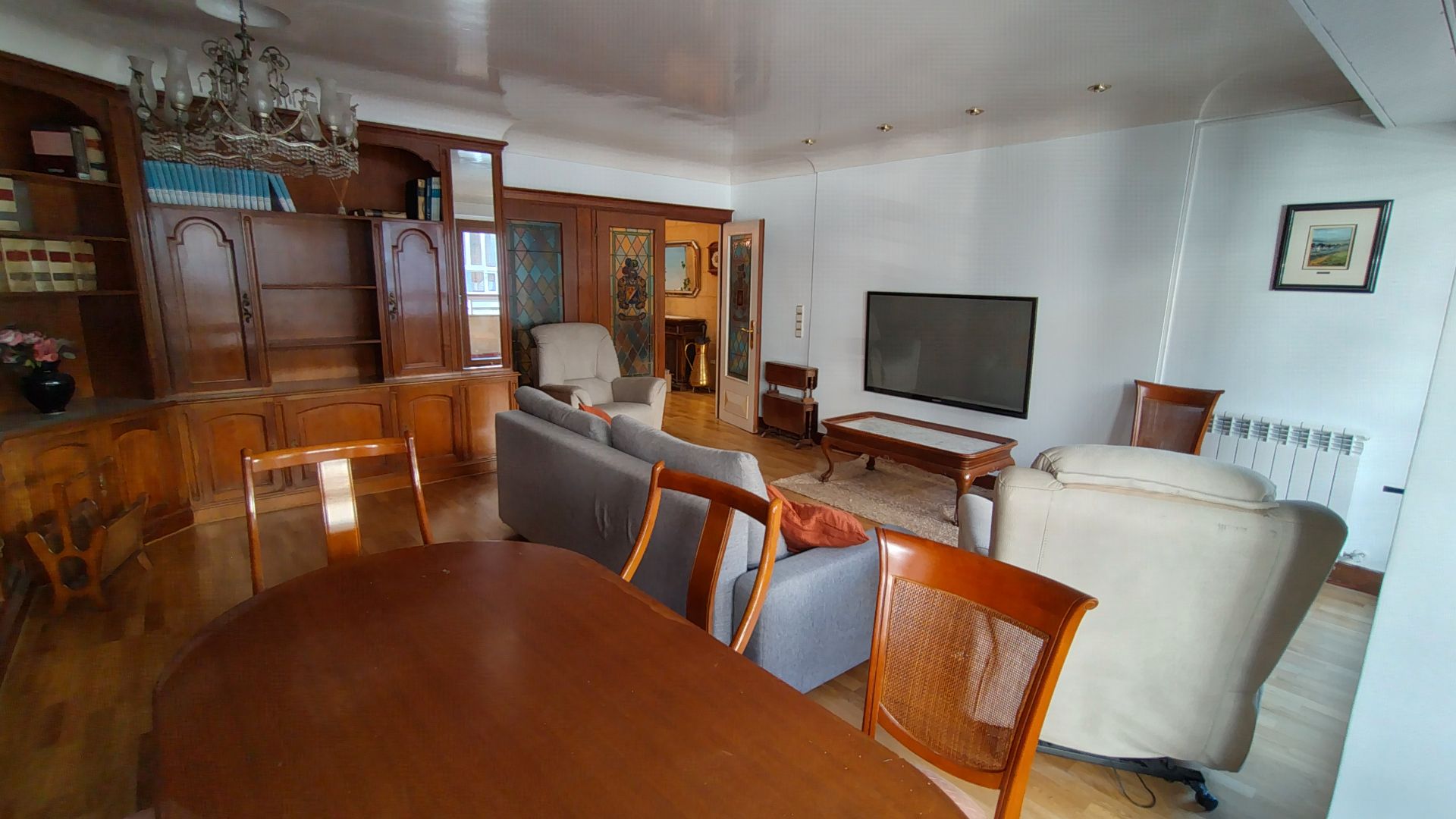 Living room of Flat to rent in Donostia - San Sebastián   with Heating, Parquet flooring and Storage room