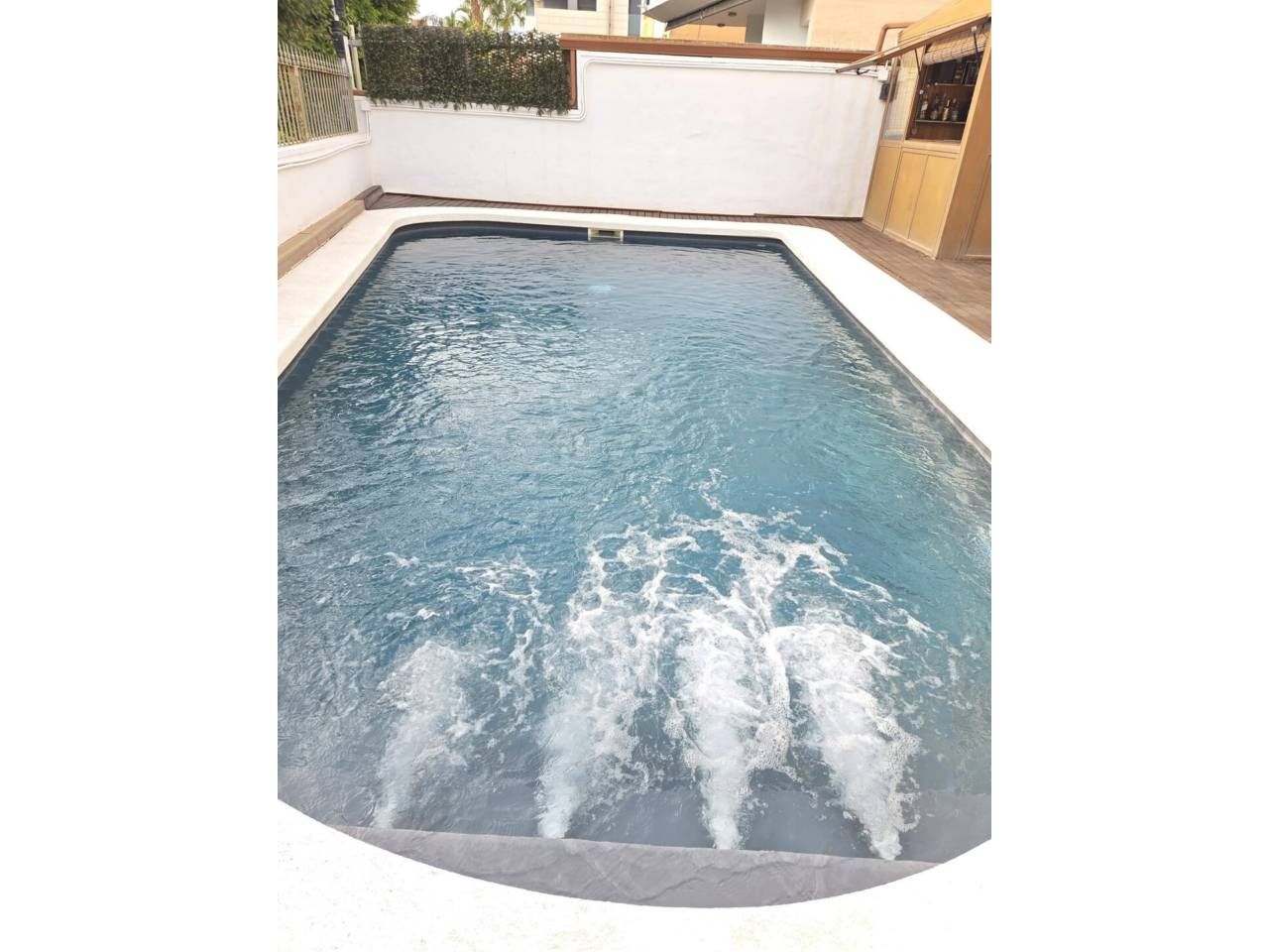 Swimming pool of House or chalet for sale in Alicante / Alacant  with Air Conditioner, Heating and Parquet flooring