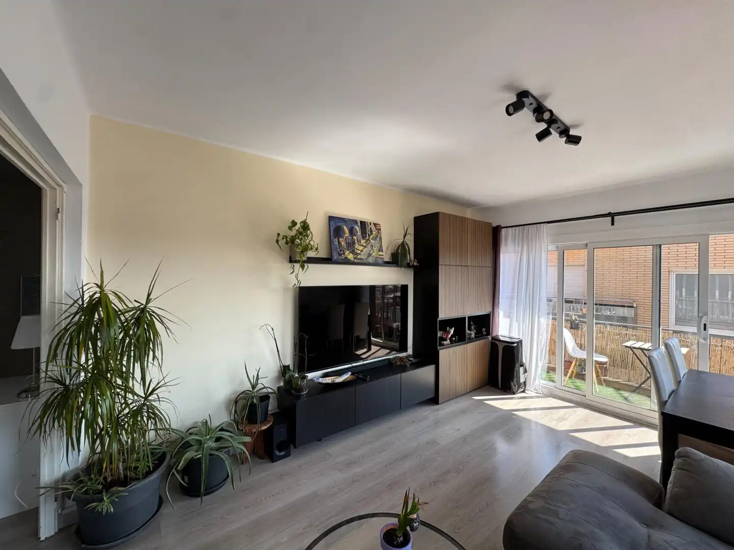 Wohnzimmer von Wohnung zum Verkauf in Granollers mit Parkett, Terrasse und Abstellraum
