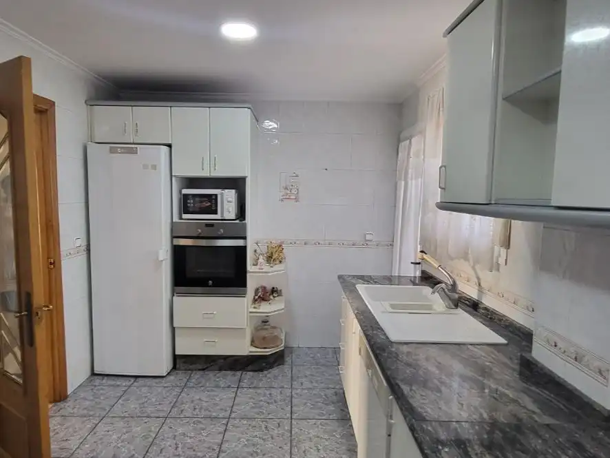 Küche von Wohnung zur Miete in L'Olleria mit Abstellraum, Möbliert und Balkon