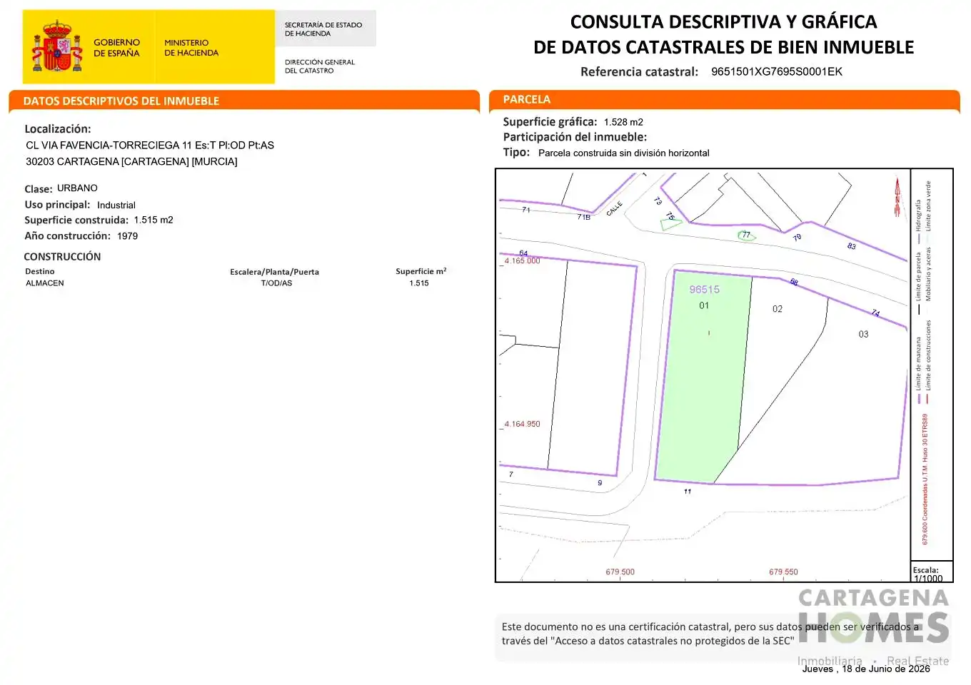 Fabrikhallen zum Verkauf in Cartagena
