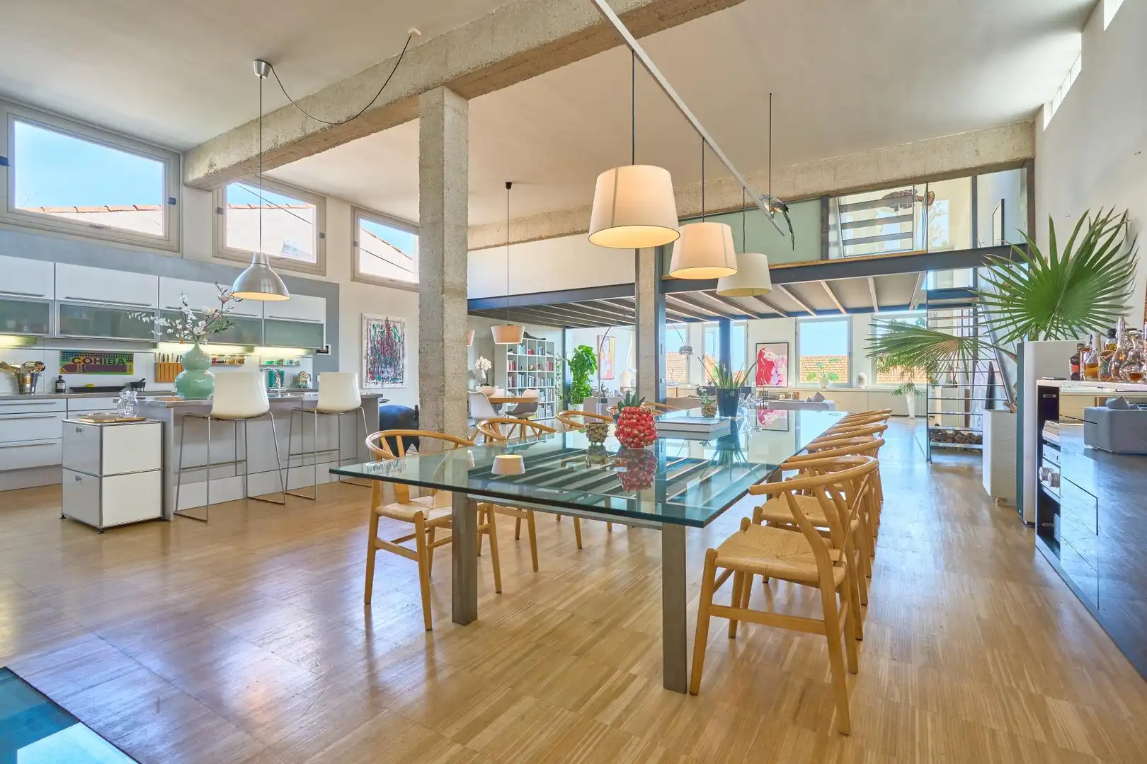 Dining room of Houses for sale in  Palma de Mallorca  with Air Conditioner, Heating and Parquet flooring