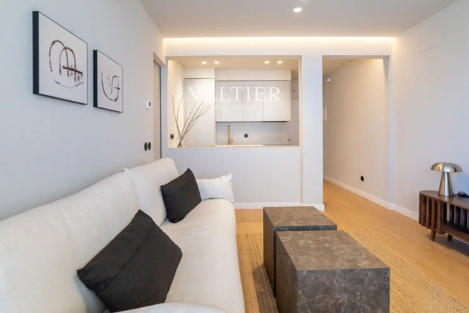 Living room of Flat for rent in  Madrid Capital  with Air Conditioner, Terrace and Furnished
