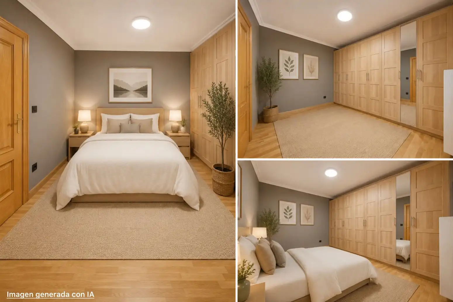 Schlafzimmer von Wohnung zum Verkauf in  Pamplona / Iruña mit Heizung und Parkett