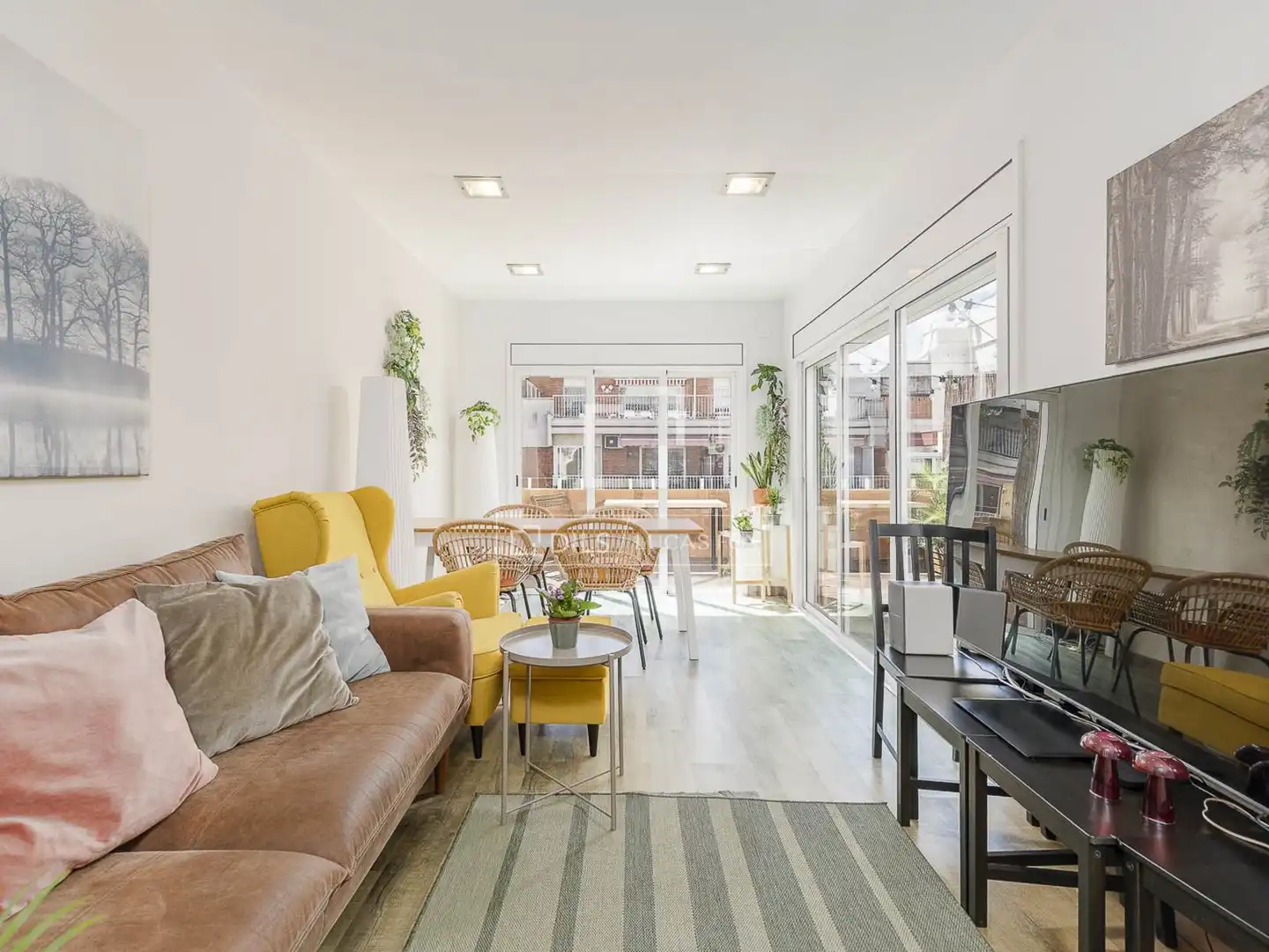 Sala de estar de Ático en venta en Barcelona con Aire acondicionado, Terraza y Amueblado