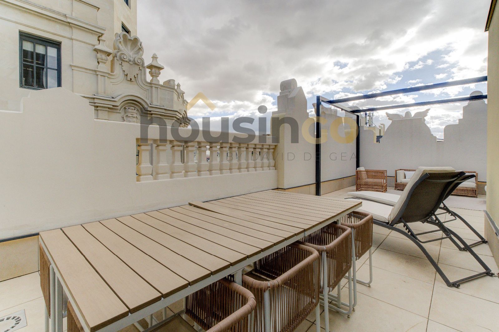 Terrace of Attic for sale in  Madrid Capital  with Air Conditioner, Terrace and Furnished