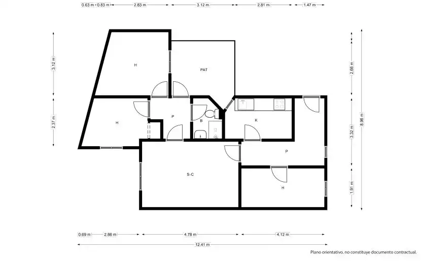 Piso en venta en L'Hospitalet de Llobregat