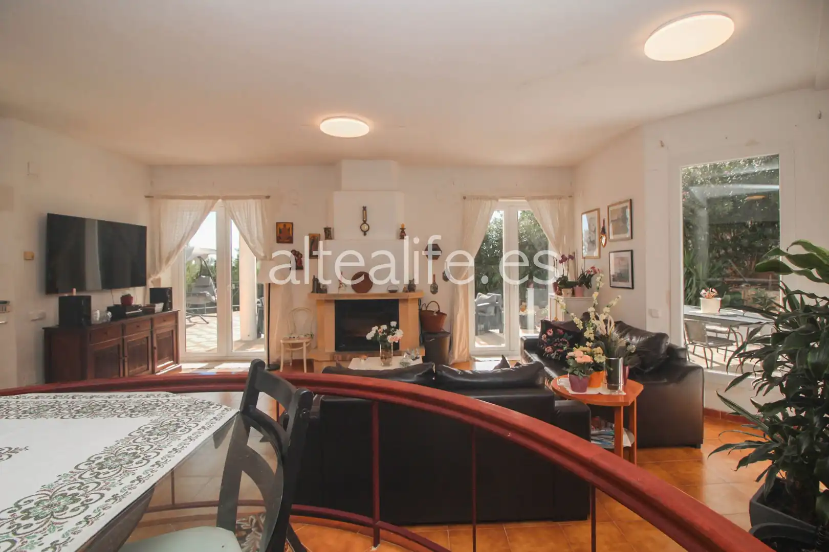 Sala de estar de Casa o chalet en venta en Altea con Aire acondicionado, Calefacción y Jardín privado