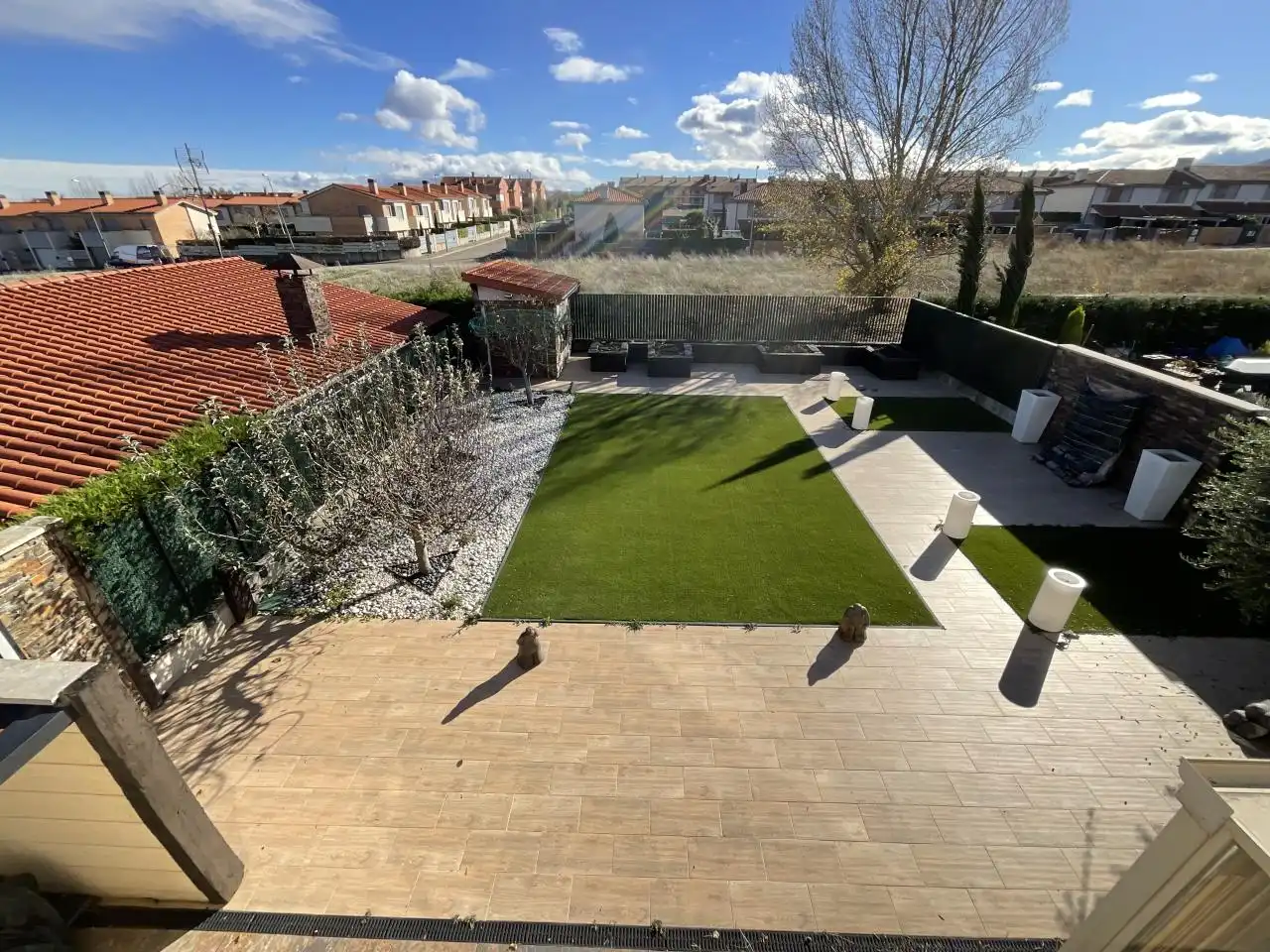 Terrassa de Casa adosada en venda en Cirueña amb Calefacció, Jardí privat i Parquet