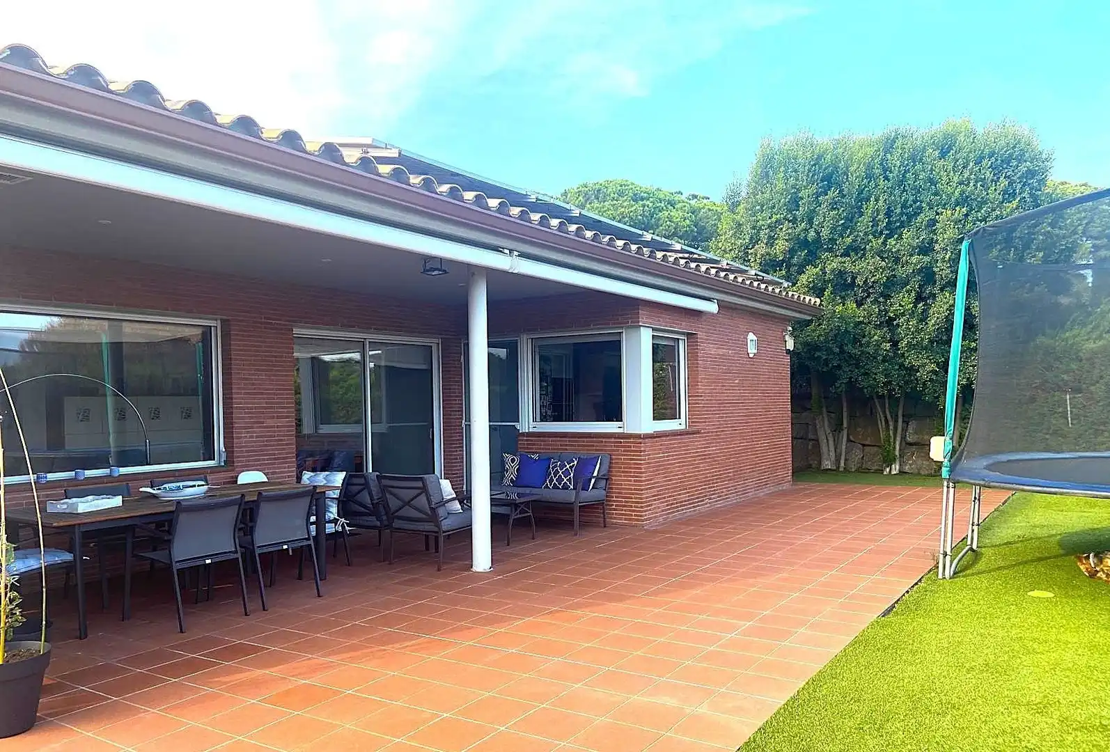 Terrasse von Haus oder Chalet zum Verkauf in Sant Vicenç de Montalt mit Klimaanlage, Heizung und Privatgarten
