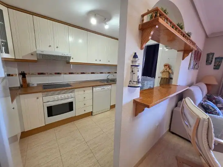 Cocina de Apartamento en venta en La Manga del Mar Menor con Terraza, Amueblado y Balcón