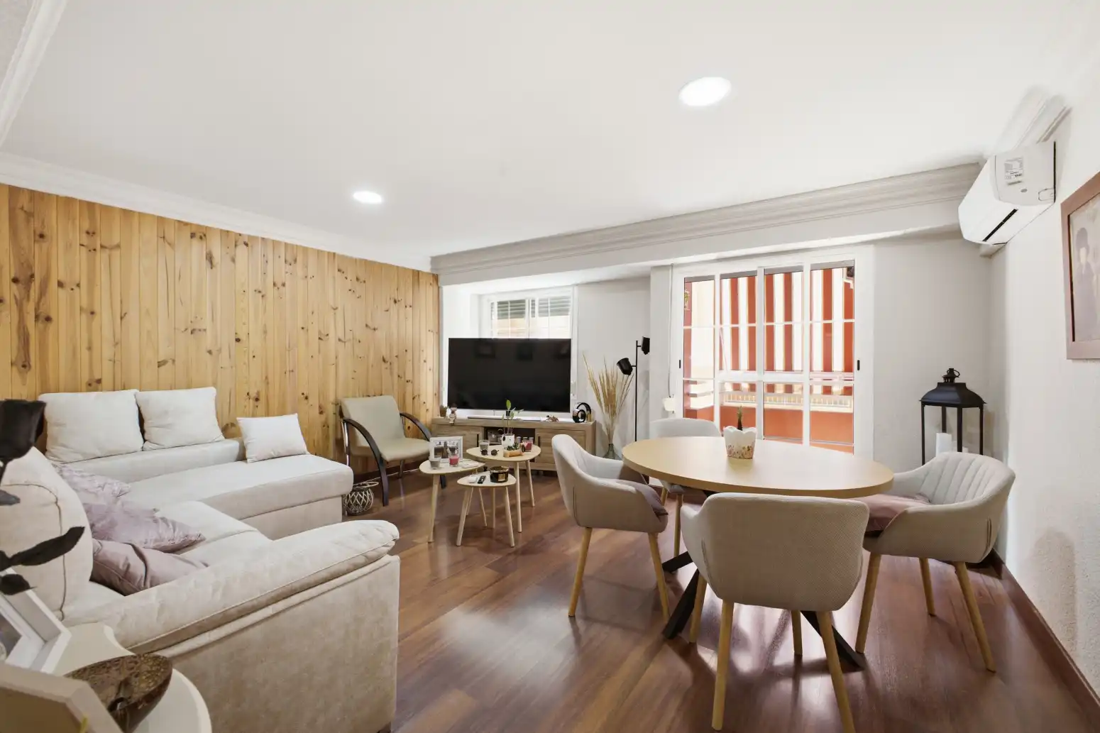Sala d'estar de Pis en venda en Alaquàs amb Aire condicionat, Parquet i Terrassa