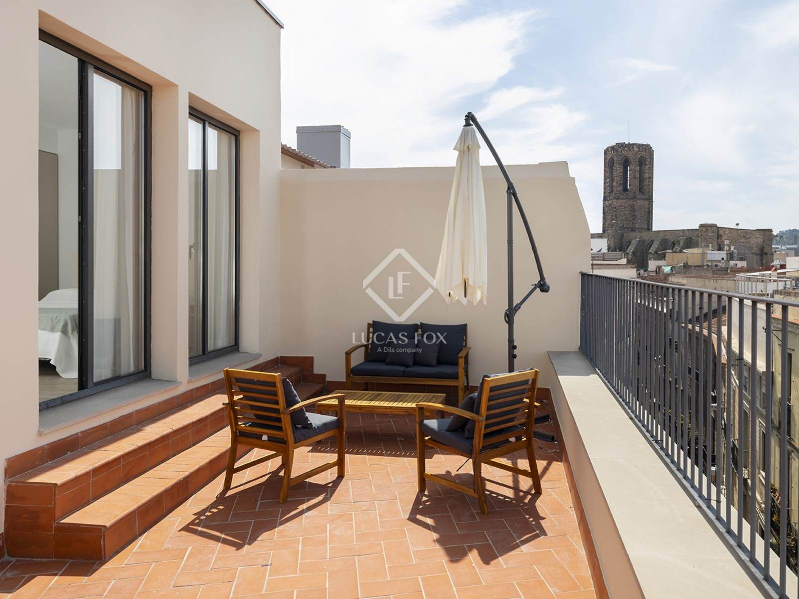 Terrassa de Àtic de lloguer en  Barcelona Capital amb Aire condicionat, Calefacció i Parquet