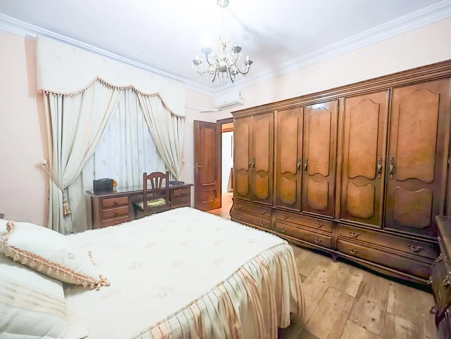Schlafzimmer von Wohnung zum Verkauf in Puertollano mit Klimaanlage, Parkett und Möbliert