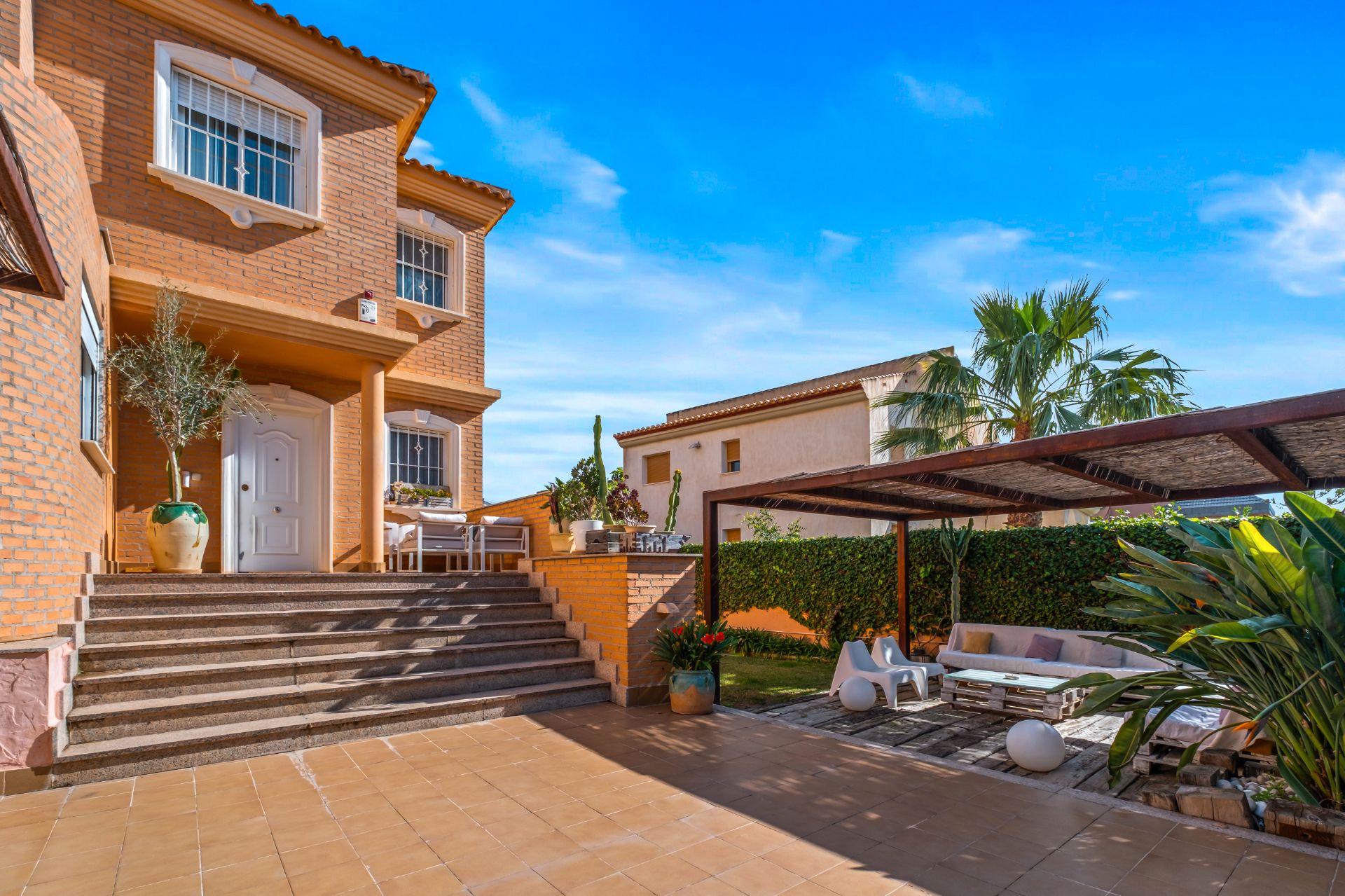 Terrassa de Casa adosada en venda en Sant Joan d'Alacant amb Aire condicionat, Calefacció i Jardí privat