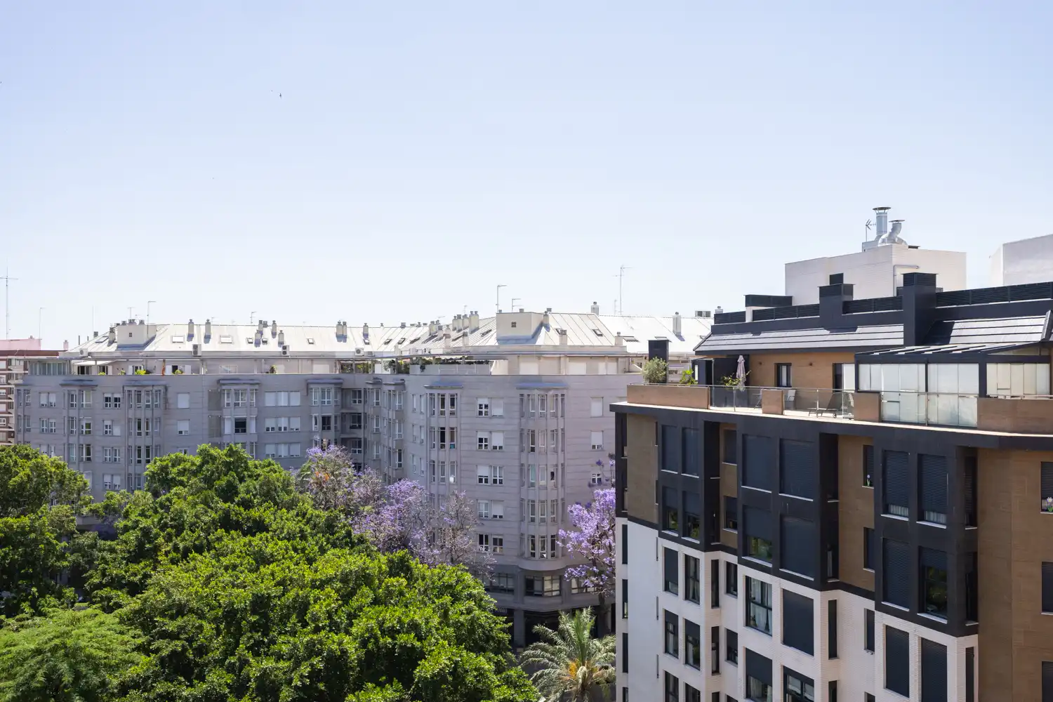 Vista exterior de Ático de alquiler en Valencia con Aire acondicionado, Calefacción y Terraza