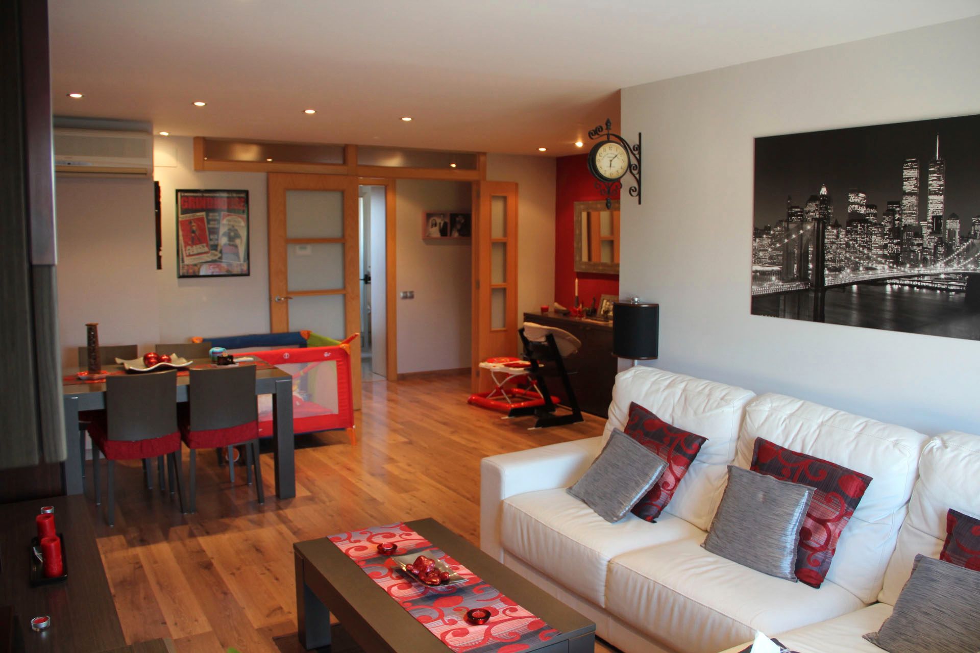 Sala d'estar de Pis en venda en Mollet del Vallès amb Aire condicionat, Calefacció i Parquet