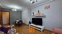 Living room of Flat for sale in A Coruña Capital   with Heating, Parquet flooring and Furnished