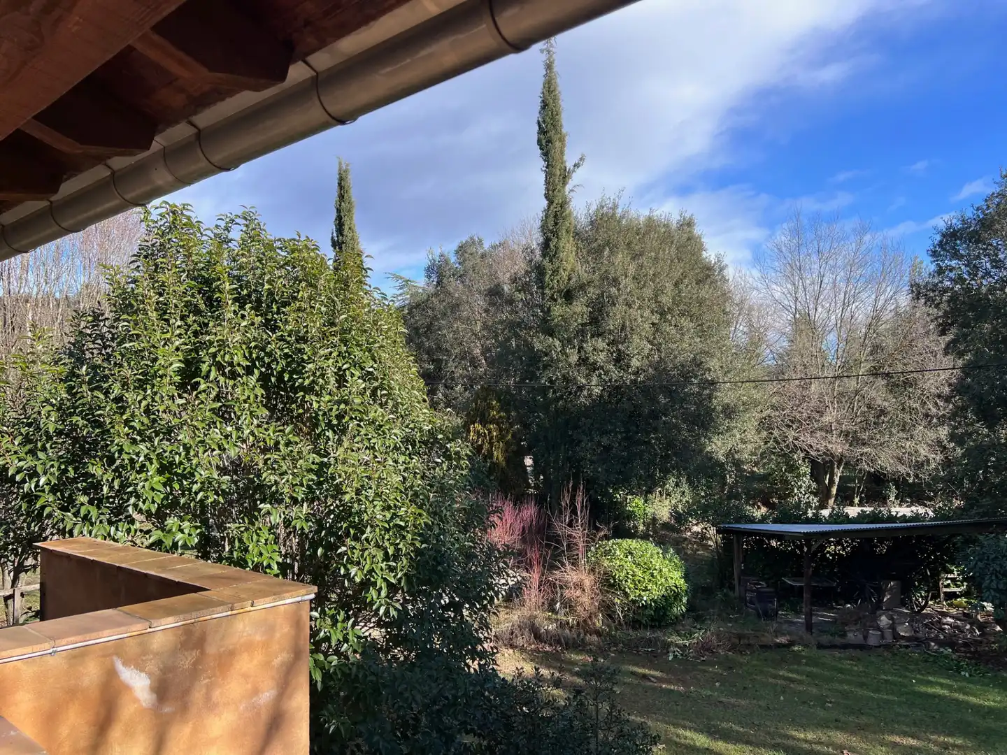 Jardí de Finca rústica en venda en Mieres (Girona) amb Aire condicionat, Jardí privat i Parquet
