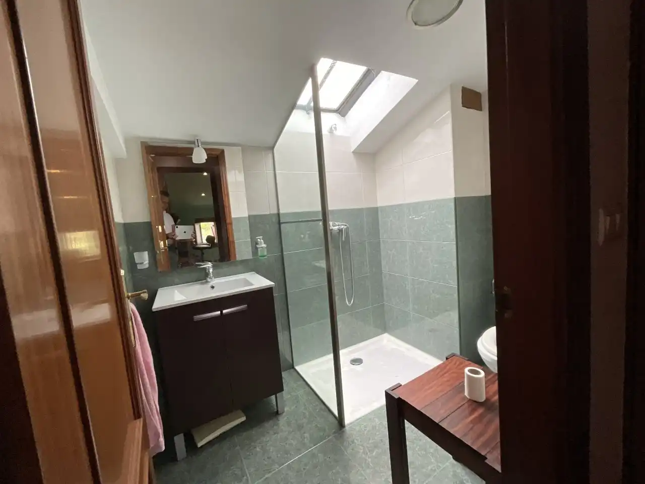 Badezimmer von Country house zum Verkauf in Ibrillos mit Heizung, Parkett und Terrasse