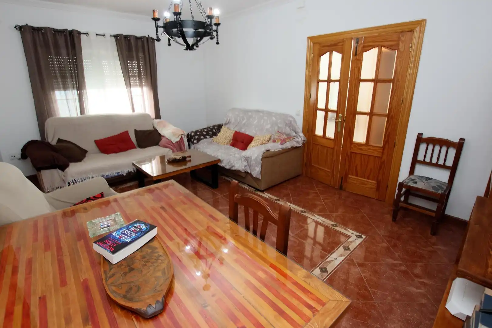 Sala d'estar de Casa o xalet en venda en Puebla de la Calzada amb Aire condicionat, Calefacció i Terrassa
