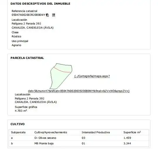 Finca rústica en venta en Candeleda con Jardín privado