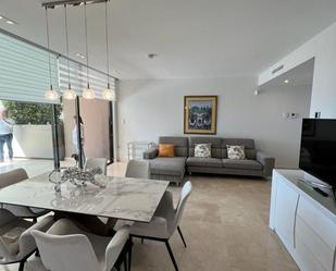 Living room of Flat to rent in Marbella  with Air Conditioner, Terrace and Swimming Pool