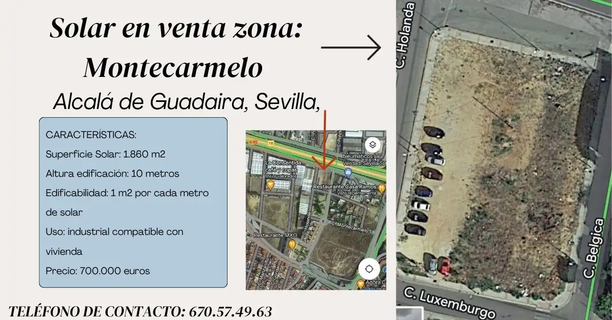 Vista exterior de Terreno industrial en venta en Alcalá de Guadaira