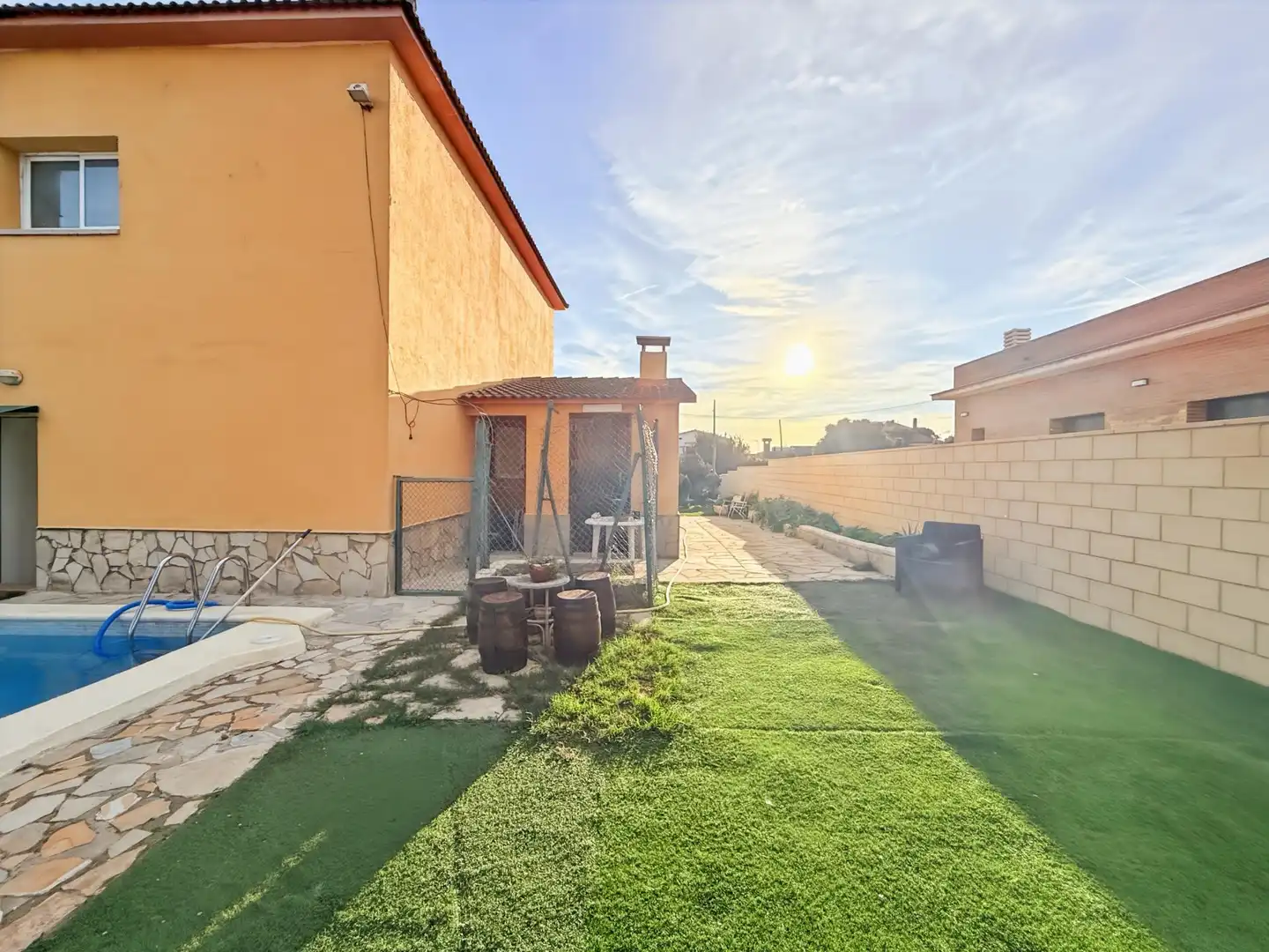 Jardí de Casa o xalet en venda en Piera amb Calefacció, Terrassa i Piscina