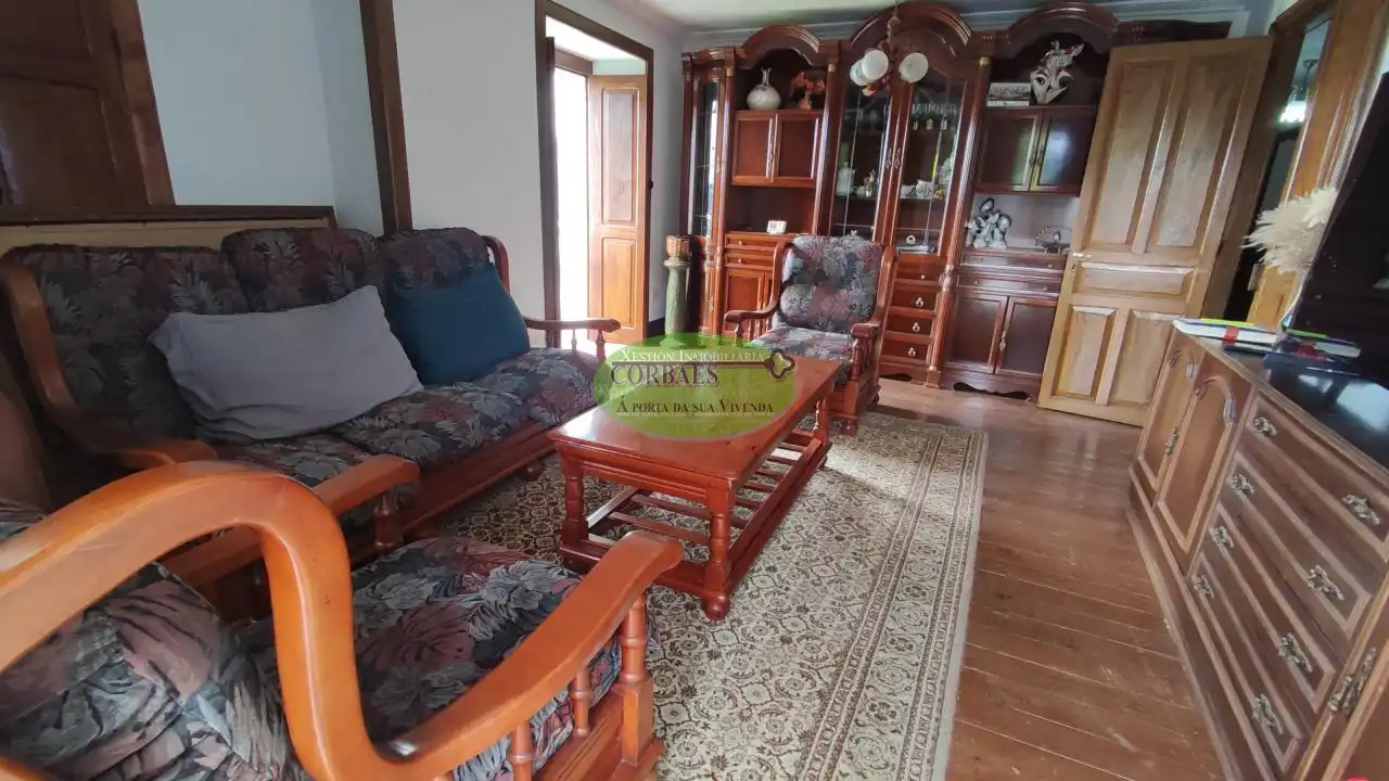 Sala de estar de Casa o chalet en venta en Ramirás con Calefacción, Jardín privado y Piscina