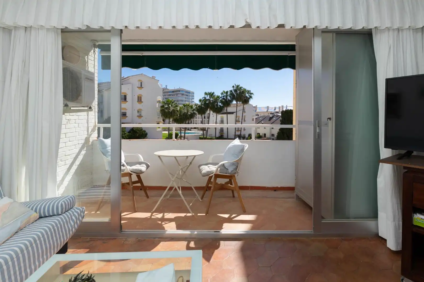 Terraza de Apartamento en venta en Fuengirola con Aire acondicionado, Terraza y Amueblado