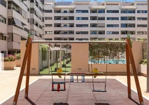Swimming pool of Apartments for rent in Málaga  with Washing machine, Microwave and Community pool