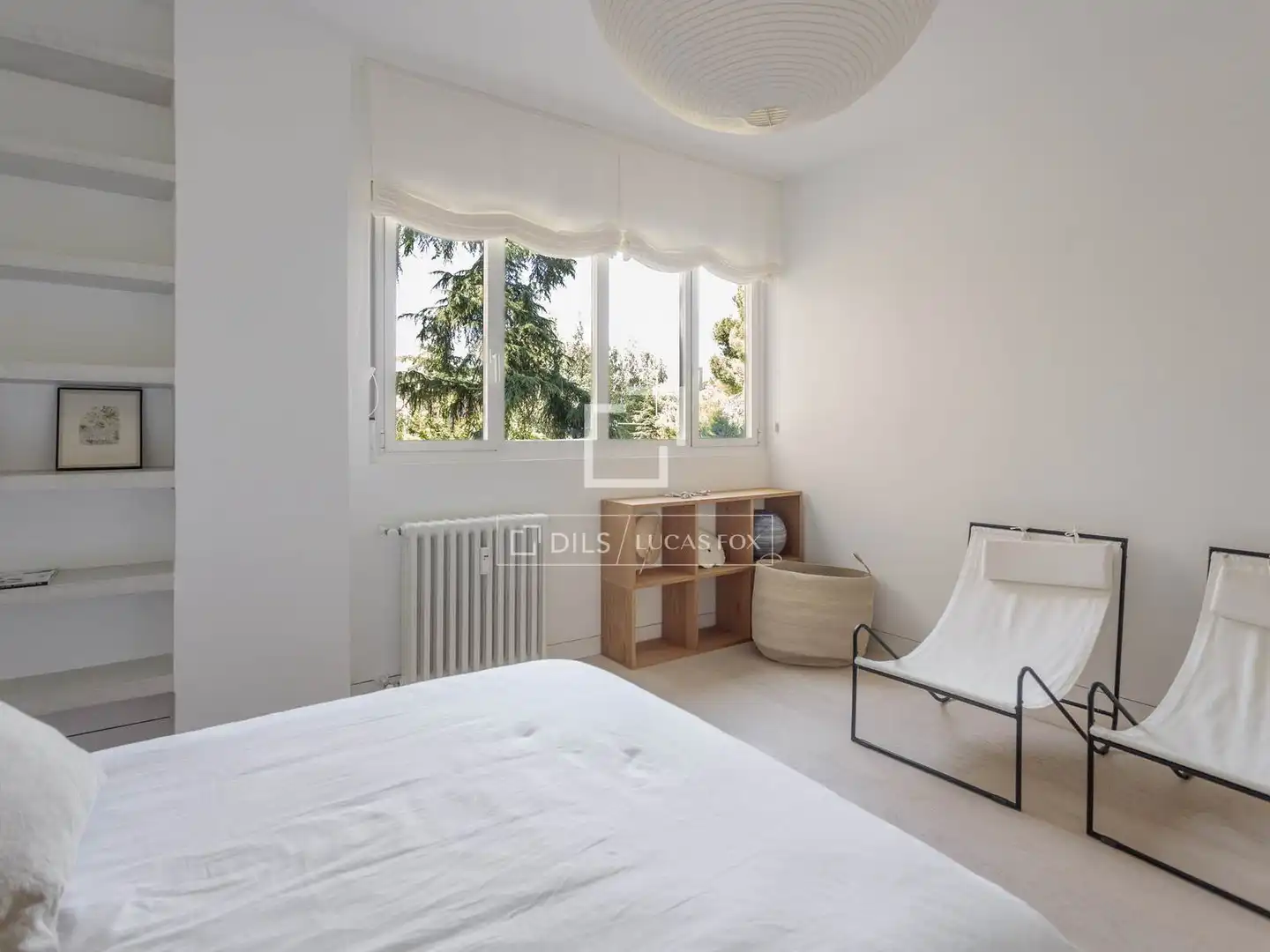 Bedroom of Flat for rent in Madrid  with Air Conditioner, Heating and Private garden