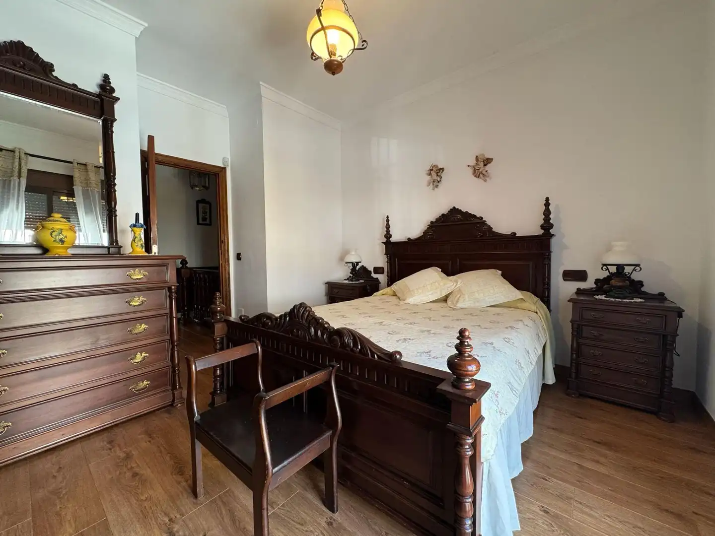 Schlafzimmer von Einfamilien-Reihenhaus zur Miete in Mijas mit Klimaanlage, Terrasse und Möbliert