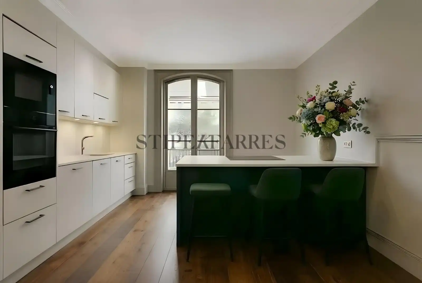 Cocina de Piso de alquiler en Barcelona con Aire acondicionado, Calefacción y Terraza