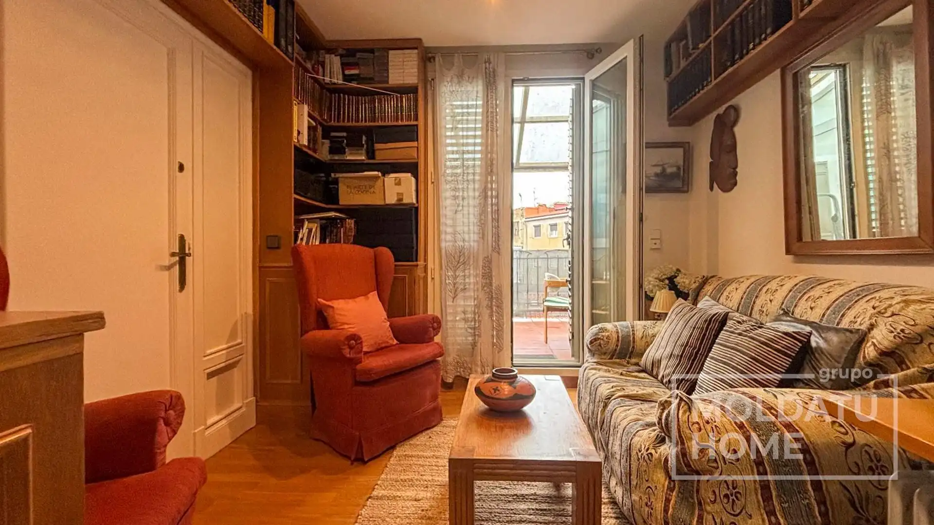Sala de estar de Piso en venta en Donostia - San Sebastián  con Calefacción, Terraza y Amueblado