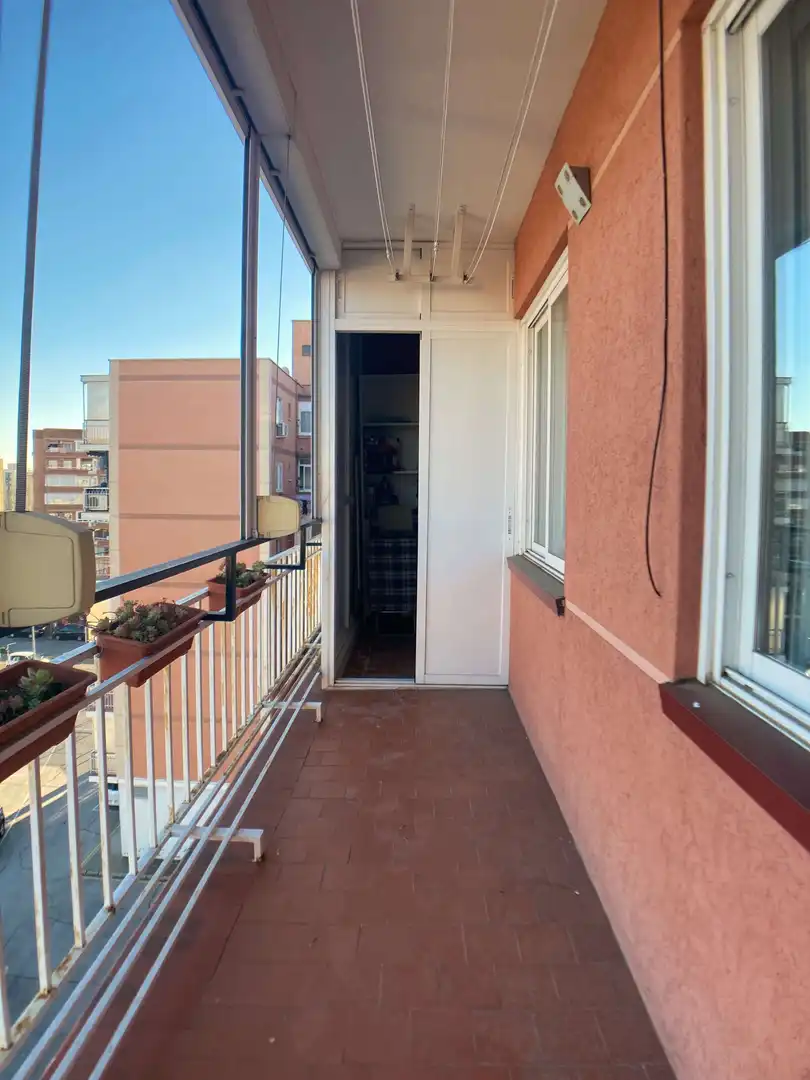 Balcony of Flat for rent in Móstoles  with Air Conditioner, Heating and Parquet flooring