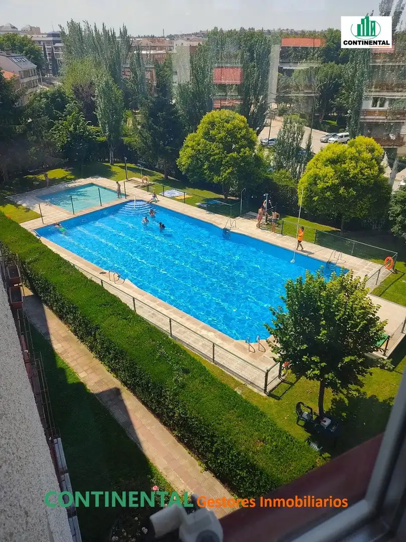 Swimming pool of Flat for sale in Collado Villalba  with Heating, Terrace and Community pool