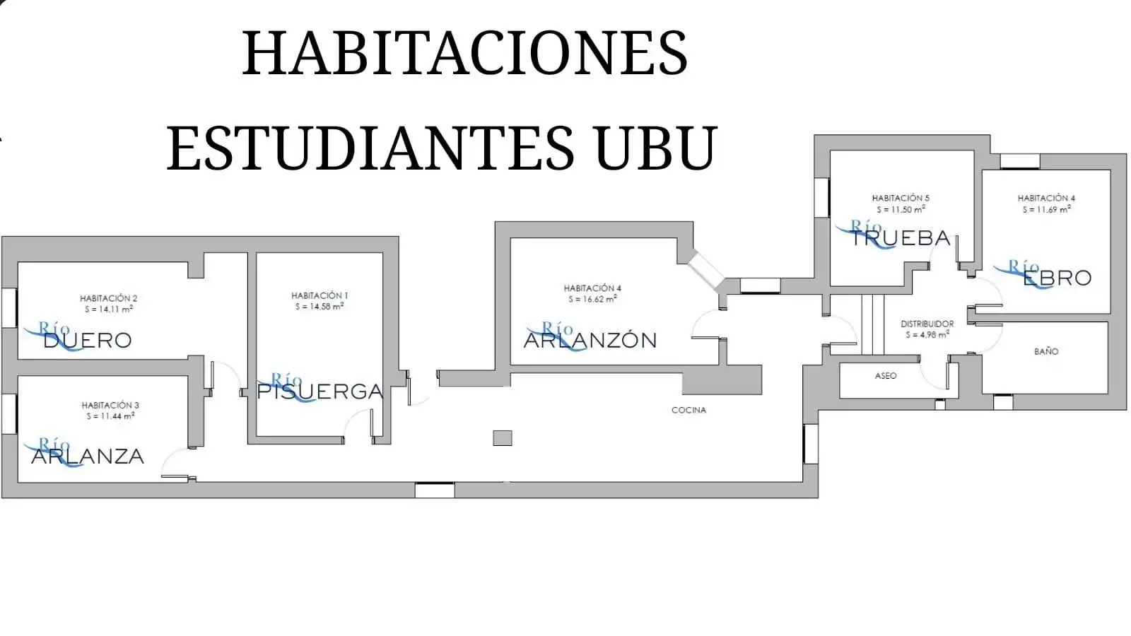 Wohnung zur untervermieten in Burgos mit Heizung und Möbliert
